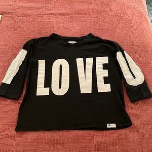 Women’s cool graphic Korean vintage wear Sweatshirt White ' I LOVE U’ design